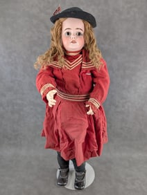 30" Gebruder Kuhnlenz Antique German Bisque Head Doll
