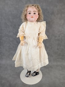 Beautiful 23" Closed Mouth Kestner 169 Antique German Bisque Head Doll