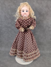 Fabulous 20" Closed Mouth FG Francis Gaultier French Bisque Head Doll