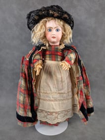 17" French Jumeau Bisque Head Doll