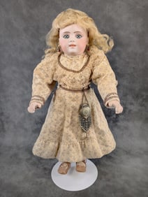 Beautiful 16" Antique Bisque Head French Doll
