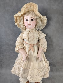 24" French Jumeau Antique Bisque Head Doll