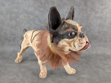 1890's FRENCH GROWLER BULLDOG PULL TOY WORKS