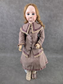 Gorgeous 25" Antique F.G. Francis Gaultier Bisque Shoulder Head Doll