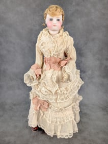 Gorgeous 12" French Fashion Lady Antique Doll