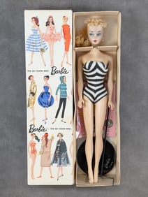 1959 #2 Blonde Barbie Doll MIB Stunning and Rare