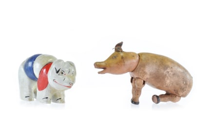 Schoenhut Pigs Lot of 2 Adorable