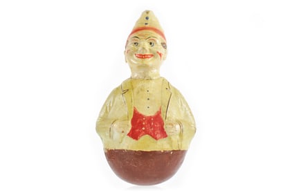 Schoenhut clown with Green Jacket