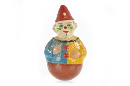 Schoenhut Rolly Dolly Blue and Yellow Clown