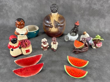 Great group of Assorted Black Americana Ceramics