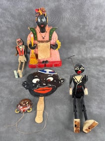 Black Americana Toy & Wood Lot