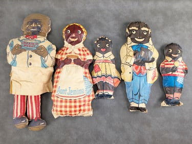 5 Advertising Dolls Aunt Jemima Uncle Mose Cream of Wheat