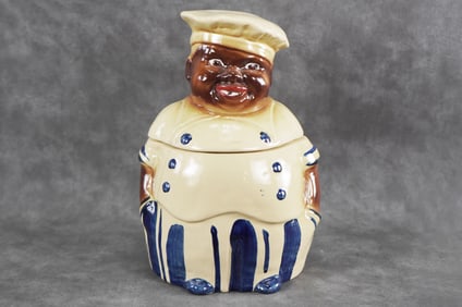 Black Chef Cookie Jar by NS Co. USA