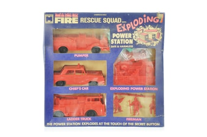 Multiple Fire Rescue Squad Plastic Box Set