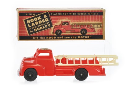 Hubley Kiddie Hook and Ladder Truck with Box