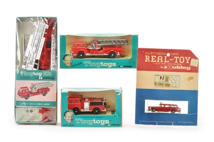 Hubley Tiny Toys Firefighter Boxed Set