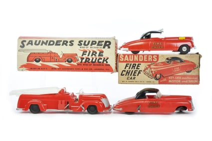 Saunders Fire Chief Cars 250 and Box with Truck