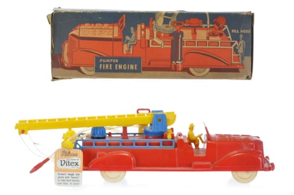 Boxed Renwal Fire Engine with Box