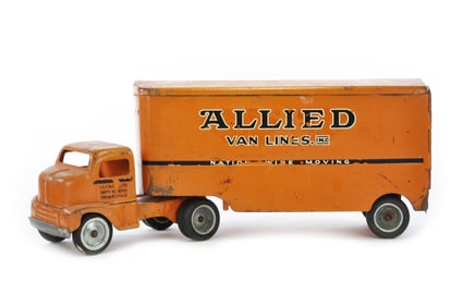 Tonka 1953 No 400 Allied Van Lines Cabover Private Label Truck & Trailer