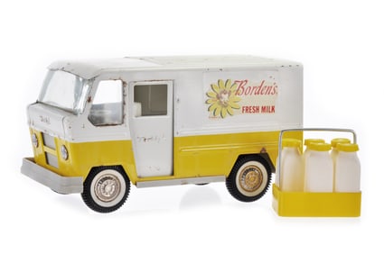 Buddy L No. 5358 Borden's Milk Delivery Van with Milk Carrier