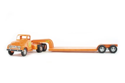 Tonka DeSalle Custom State Hi-Way Lowboy Flatbed Truck with Trailer Signed