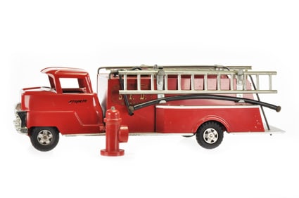Structo 1950s Pressed Steel SFD Pumper Fire Truck