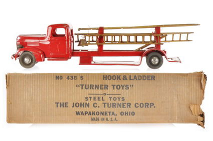 Turner No. 438S Hook and Ladder Fire Truck Boxed