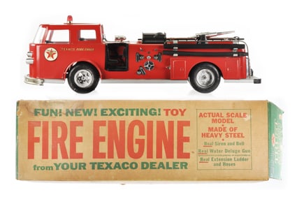 Buddy L Texaco Fire Engine with Box