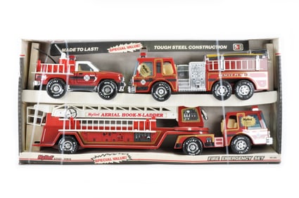 Boxed Nylint Fire Emergency Three Vehicle Set