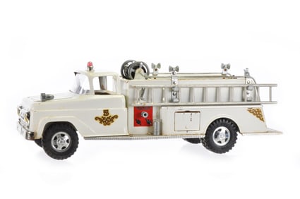Second 1959 Suburban Fire Pumper in White by Tonka