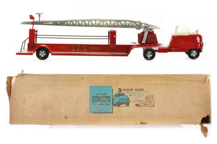 Boxed Structo Open Cab Fire Ladder Truck