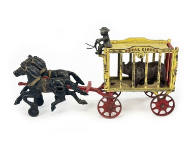 Hubley Royal Circus Rhino Cage in Yellow