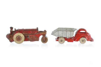 Hubley Huber and Dump Truck Cast Iron