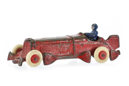 Champion Cast Iron Race Car with Driver