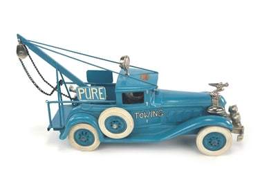 Unusual Blue Packard Tow Truck for Pure Oil