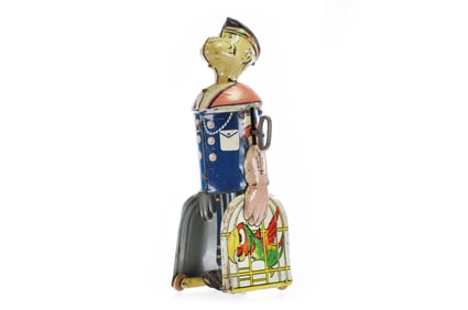 Marx ca. 1930s Tin Litho Windup Walking Popeye