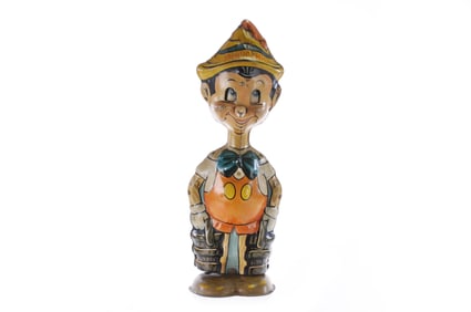 Marx Tin Litho Windup Walt Disney Walking Pinocchio Toy