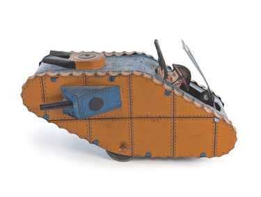 Louis Marx Windup Tin Litho Tank Works