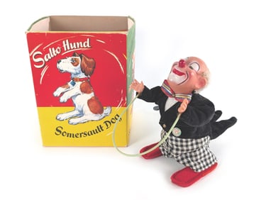 Western Germany Windup Somersault Clown Boxed Works