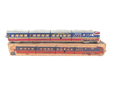 Elenee Toys Inc. Tin Litho Passenger Train #160 The Comet Does Not Work Boxed