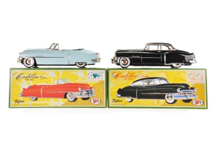 Cadillac Convertible and Hardtop Tin Japanese Cars Boxed