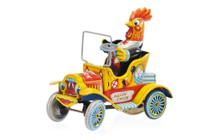 Yonezawa Fanciful Happy Chick Friction Car, Japan