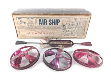 Premium Patent Date 1900 Airship High Flyer M.A. Webb & Co Lyons KS Boxed