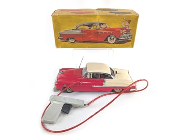 Western Germany SG 850 Tin Litho Batt. Op. Remote Control Cadillac MIB