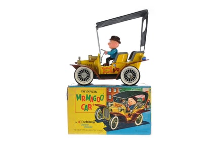Mr Magoo Car by Hubley Tin With Box