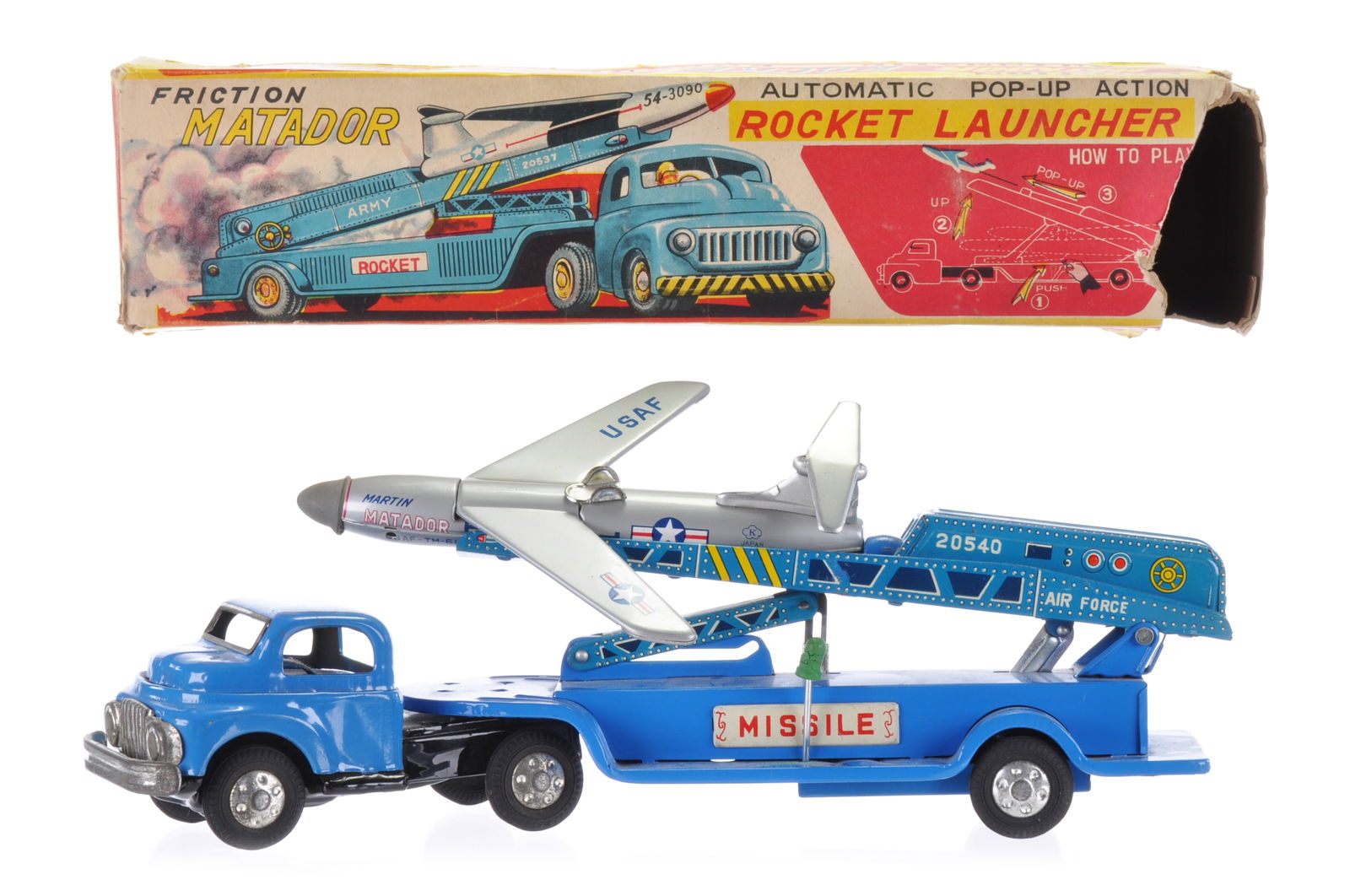 セブンイレブン 冬ギフト カタログ Boxed Tin Litho Non Fall Moon Rocket Toy Japan その他