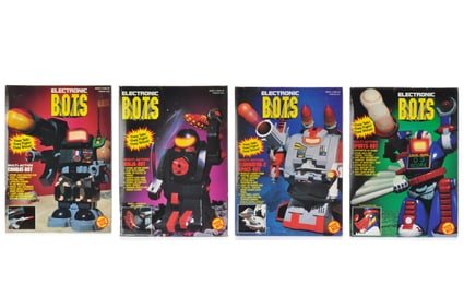 Toy Biz B.O.T.S. Electronic Space Robot Toy Lot of 4