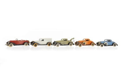 Five Graham Tootsietoy Diecast Cars and Trucks