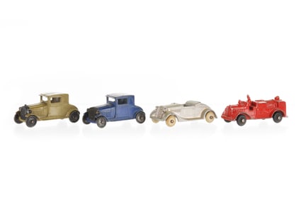 Four Tootsietoy Vehicle Lot with Model Ts