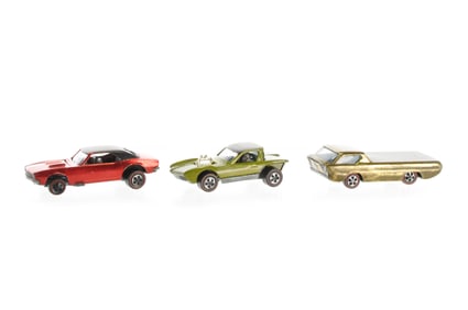 Custom Camaro, Deora, and Python Hotwheels Redline Lot